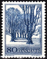 DENMARK 1966 Nature And Monument Protection. Tree Alley. Single, MH - Arbres