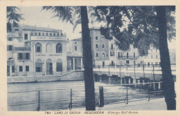 PESCHIERA-VERONA-LAGO DI GARDA- CARTOLINA VIAGGIATA-TRA IL 1935-1940-AFFRANCATURA PARZIALMENTE PRELEVATA - Verona