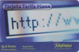 ESPAÑA. TELEFONICA - TARJETA TARIFA PLANA. 19,17€. 12-2008. (116P) - Telefonica