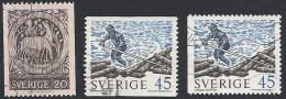 Schweden, 1970, Michel-Nr. 665-666 A+Dl, Gestempelt - Used Stamps