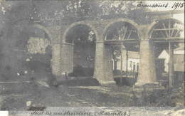 ECAUSSINNES : Pont En Construction (12 Arcades) En 1915.  Carte-photo Unique. - Ecaussinnes