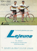 CARTE CYCLISME DEPONE - BERNET TEAM LEJEUNE 1983 - Cyclisme