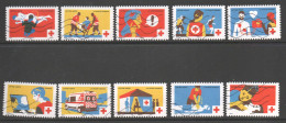 Frankrijk 2023 Yv  A 2266-75 Rode Kruis, Reeks, , Prachtig Gestempeld - Used Stamps