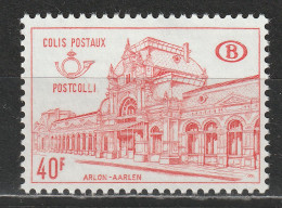 Belgien Postpaketmarke 63 Postfrisch - Bahnhof Arlon 1968 - Autres & Non Classés