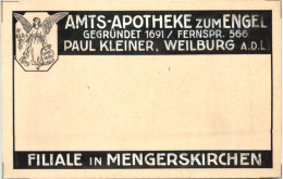 Weilburg An Der Lahn - Amts-Apotheke Zum Engel - Mengerskirchen - Limburg