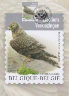 Maximumkaart Bpost "Blauwe Kiekendief" Met Zegel En Stempel 1ste Dag "Bruxelles-Brussel" 02-04-2024 - 1985-.. Pájaros (Buzin)