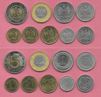 Poland Set Of 9 Coins 1992-2005 (1+2+5+10+20+50 Groszy+1+2+5 Zlotych)_toutes Les Pièces Utilisées, All Coin Used - Poland