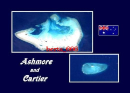 Australia Ashmore And Cartier Satellite View New Postcard - Other & Unclassified