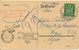 BF0719 / BERLIN-WILMERSDORF  -  9.9.24  ,  Drucksache Nach Oran / Algerien   -  Michel  344x - Airmail & Zeppelin