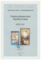 CROATIA First Day Panes 441-442,Christmas 1997 - Croazia