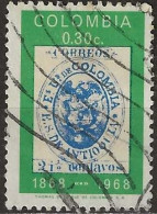 COLOMBIA 1968 Centenary Of First Antioquia Stamps - 30c Antioquia 2½c. Stamp Of 1858 FU - Colombia