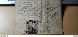 ANGRE Carte Identité NÉ22 NOVEMBRE 1900 CARPENTIER EDOUARD 18 DECEMBRE 1971 - Genealogía