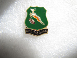 PIN'S   RUGBY   SPRINGBOKS  AFRIQUE DU SUD      Email Grand Feu - Rugby