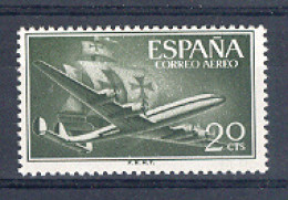 Spain 1955-6. Avion Y Carabela 20 Cts Ed 1169 (**) - Unused Stamps