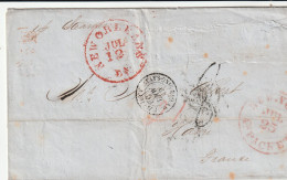 USA MARITIME 1851/1863 - Lot De 6 Lettres De New York, New Orleans & Saint Louis Vers Paris, Havre, Rotterdam, Markinch - Postal History