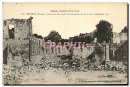 CPA Militaria Revigny Rue De La Paix Apres Le Bombardement - Revigny Sur Ornain