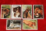 Surinam / Suriname 1991 ROOFKAT CATS COUGAR PUMA CHAT (ZBL 697-702 Mi 1371-1376  Sc 892-897) POSTFRIS / MNH ** - Suriname