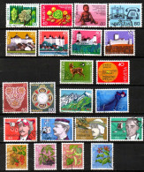 SUISSE,SCHWEIZ,1976, Mi.1069 - 1086, 1069/1072,1073/74,1075/78,1079/82,1083/86JAHRGANG KOMPLETT, GESTEMPELT, OBLITERE - Used Stamps