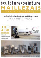 L - CARTE PUBLICITAIRE - VENDEE - MAILLEZAIS - SCULPTURE - PEINTURE - L'ART A LA CAMPAGNE  - GALERIE BEL ORIENT - Altri & Non Classificati