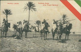 LIBIA / LIBYA - TRIPOLI BARBARA - FANTASIA ARABA - GUERRIERI / WARRIORS - PHOTO MICELI - 1910s (12462) - Libye