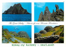 Irlande - Kerry - Ring Of Kerry - The Great Skellig - Historic Off-coast Monastic Foundation - Multivues - CPM - Voir Sc - Kerry