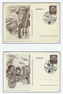 ALLEMAGNE - 2 E.P. Avec Oblitérations "Tag Der Briefmarke 12.1.1941" De ERFURT Et BERLIN SW 61 - Giornata Del Francobollo