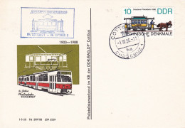 DDR 1988  85 Jahre Strassenbahn Cottbus Sonderpostbeförderung - Tram