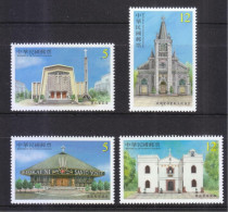TAIWAN (REP. OF CHINA) 2016 CHURCH ARCHITECTURE COMP. SET OF 4 STAMPS IN MINT MNH (**) - Singapore (1959-...)