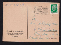 DDR 1968 Werbe Stempel Modell Eisenbahn 10 Jahre TT Zeuke Bahnen - Briefe U. Dokumente