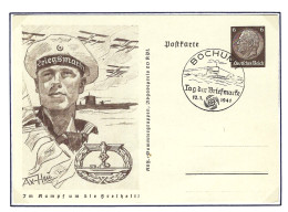 ALLEMAGNE - E.P. "Kriegsmarine" Avec Oblitération "Tag Der Briefmarke 12.1.1941" De BOCHUM 1 - Dag Van De Postzegel