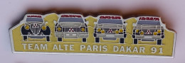 N455 Pin's Rallye Team Alte Paris  Dakar 91 Auto 4 Mitsubishi  Achat Immédiat - Rallye