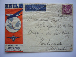 Avion / Airplane / KNILM / Flight From Bandang To Helmond, Nerdrland / Aug 30, 1938 - Niederländisch-Indien