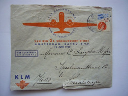 Avion / Airplane / KLM / Flight From Amsterdam To Batavia / Jun 12, 1935 - Correo Aéreo