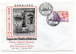 Carta Commemorativa  Con Matasellos De Exfidiasa De 1977 - Covers & Documents