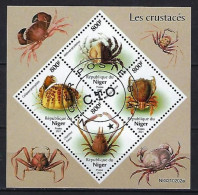 Animaux Crustacés Niger 2021 (390) Yvert N° 6146 à 6149 Oblitérés Used - Schalentiere