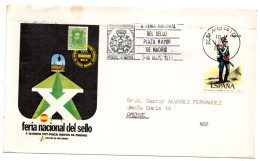 Carta Commemorativa  Con Matasellos De Feria Nacional Del Sello De 1977 - Cartas & Documentos