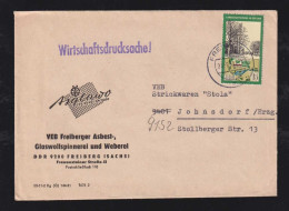 DDR 1981 Wirtschaftsdrucksache 15Pf Marxwalde FREIBERG X JOHNSDORF Werbung VEB ASGLAWO Asbest - Lettres & Documents