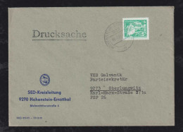 DDR 1985 Drucksache 5Pf HOHENSTEIN ERNSTTHAL X OBERLUNGWITZ Werbung SED Kreisleitung - Brieven En Documenten