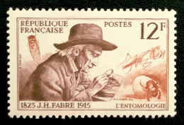 1956 FRANCE N 1055 J.H. FABRE L’ENTOMOLOGIE - NEUF** - Neufs