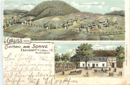 Ebersdorf - Gasthaus Zur Sonne - Löbau - Litho - Loebau