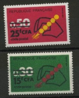 FRANCE SURCHARGÉ CFA - N° Yvert 410+411** - Nuevos