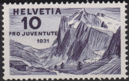 1931 Schweiz / Pro Juventute ** Zum:CH J58, Mi:CH 247, Yt:CH 251, Wetterhorn - Unused Stamps