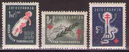 Yugoslavia 1948 Fight Against Tuberculosis, Mi 536-538 - MNH**VF - Ongebruikt