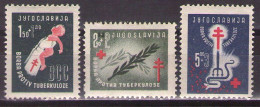 Yugoslavia 1948 Fight Against Tuberculosis, Mi 536-538 - MNH**VF - Nuovi