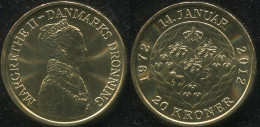 DENMARK COIN 20 KRONER - KM#945 Unc - 2012 - 40th Jubilee Of Queen Margrethe II - Danimarca