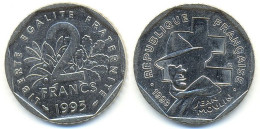 2 Francs 1993 Jean Moulin (Commémorative)_TTB - 2 Francs