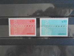 ANDORRE FRANCE YT 212/213 EUROPA 1971** - 1971