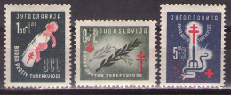 Yugoslavia 1948 Fight Against Tuberculosis, Mi 536-538 - MNH**VF - Ungebraucht