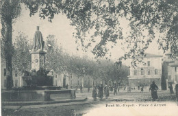 30 // PONT ST ESPRIT   Place D Armes    EDIT NADAL / FONTAINE - Pont-Saint-Esprit