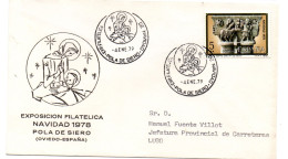Carta  Commemorativa  Con Matasellos  Pola De Siero - Briefe U. Dokumente